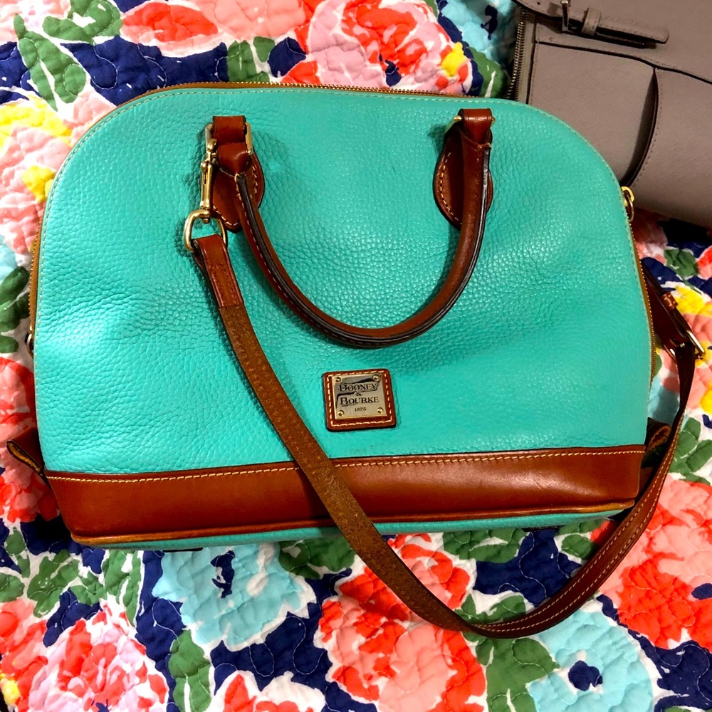 Dooney & Bourke pebble zip zip satchel